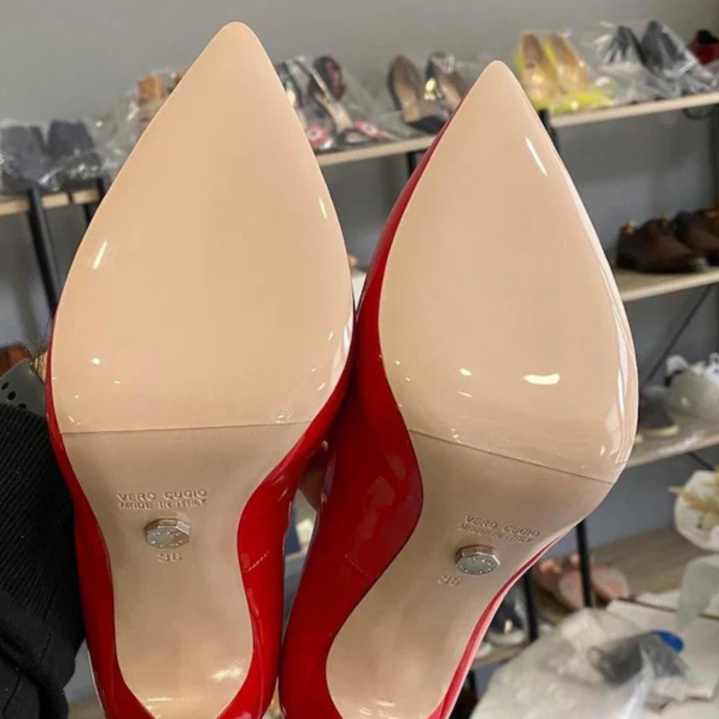 Servicio de Reparación: Media Planta de Goma Brillante Casali para Zapatos - Mirror Glossy Half Sole