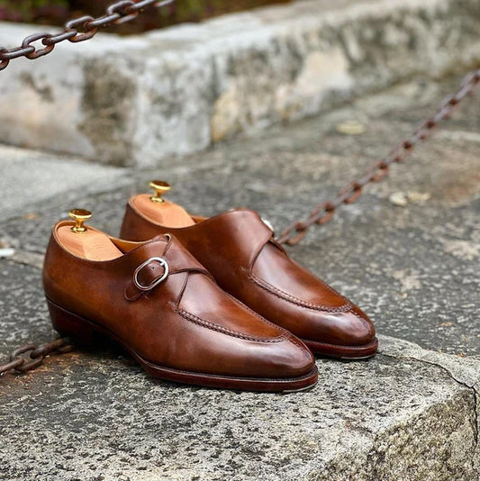 Servicio de Reparación: Cambio de Elásticos en Zapatos Single Monk Strap