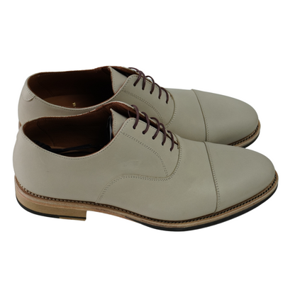 Zapatos Oxford Cap Toe con Pátina Artesanal