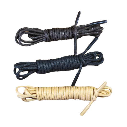 Cordones Redondos Finos de Algodón Encerado para Zapatos