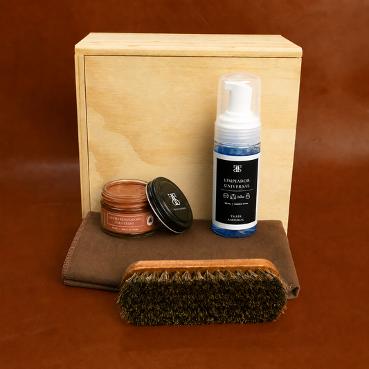 Kit Esencial de Mantenimiento de Zapatos de Cuero Liso Taller Sartorial