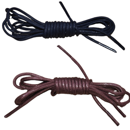 Cordones Redondos Finos de Algodón Encerado 90 CM para Zapatos
