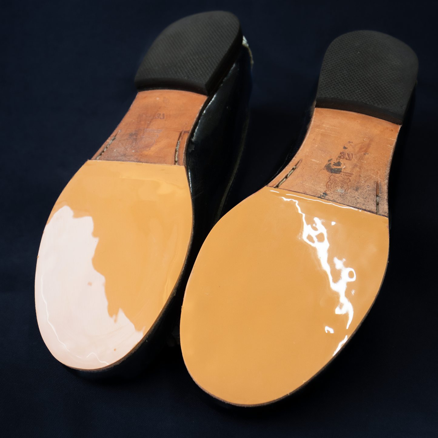 Servicio de Reparación: Media Planta de Goma Brillante Casali para Zapatos - Mirror Glossy Half Sole