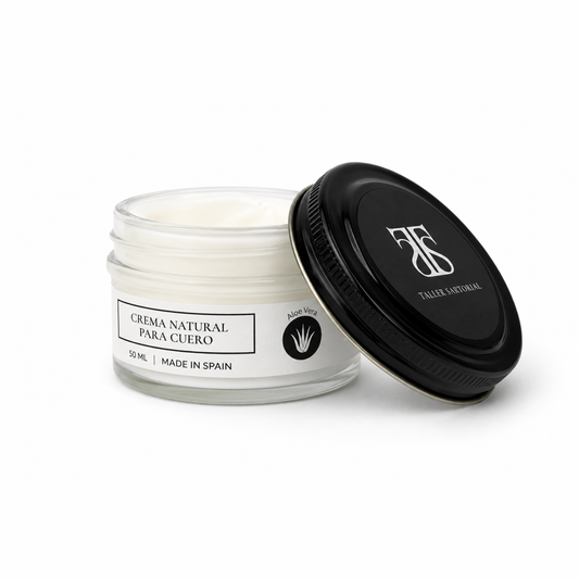Crema Natural para el mantenimiento de cuero liso Taller Sartorial
